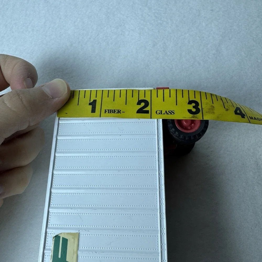 Vintage Consolidated Freightways‎ CF Diecast Toy Trailer Metal White Light Wear